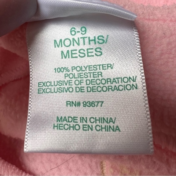 Okie Dokie Infant Baby Soft Pink Fleece Baby Sack Car Seat Friendly, 6-9 Months - Picture 5 of 6